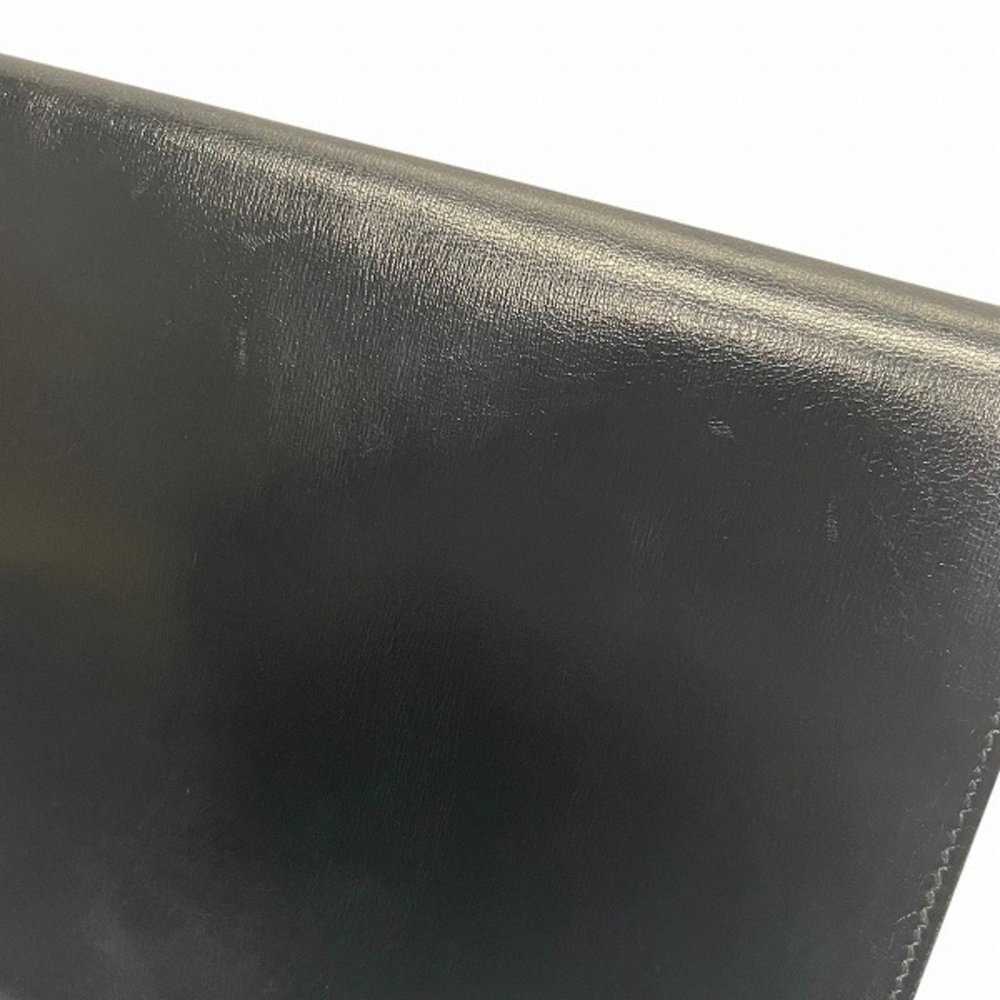 HERMES Black Wood Button Pochette Rio Bag Clutch - Picture 9 of 9